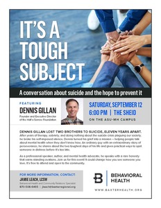 Behavioral Health Community Event - Speaker Dennis Gillan